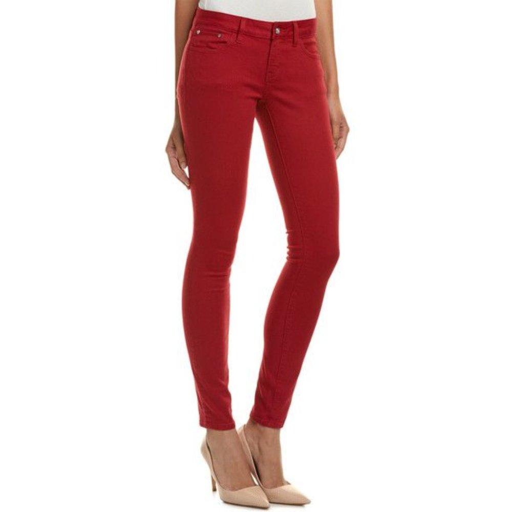 The Kooples Sport Skinny Jeans Red Size 24 NWT